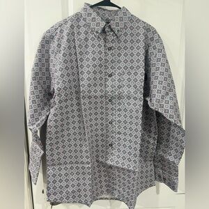 Forge Men’s Multi-Color Geo Print Long Sleeve FR Western Work Shirt